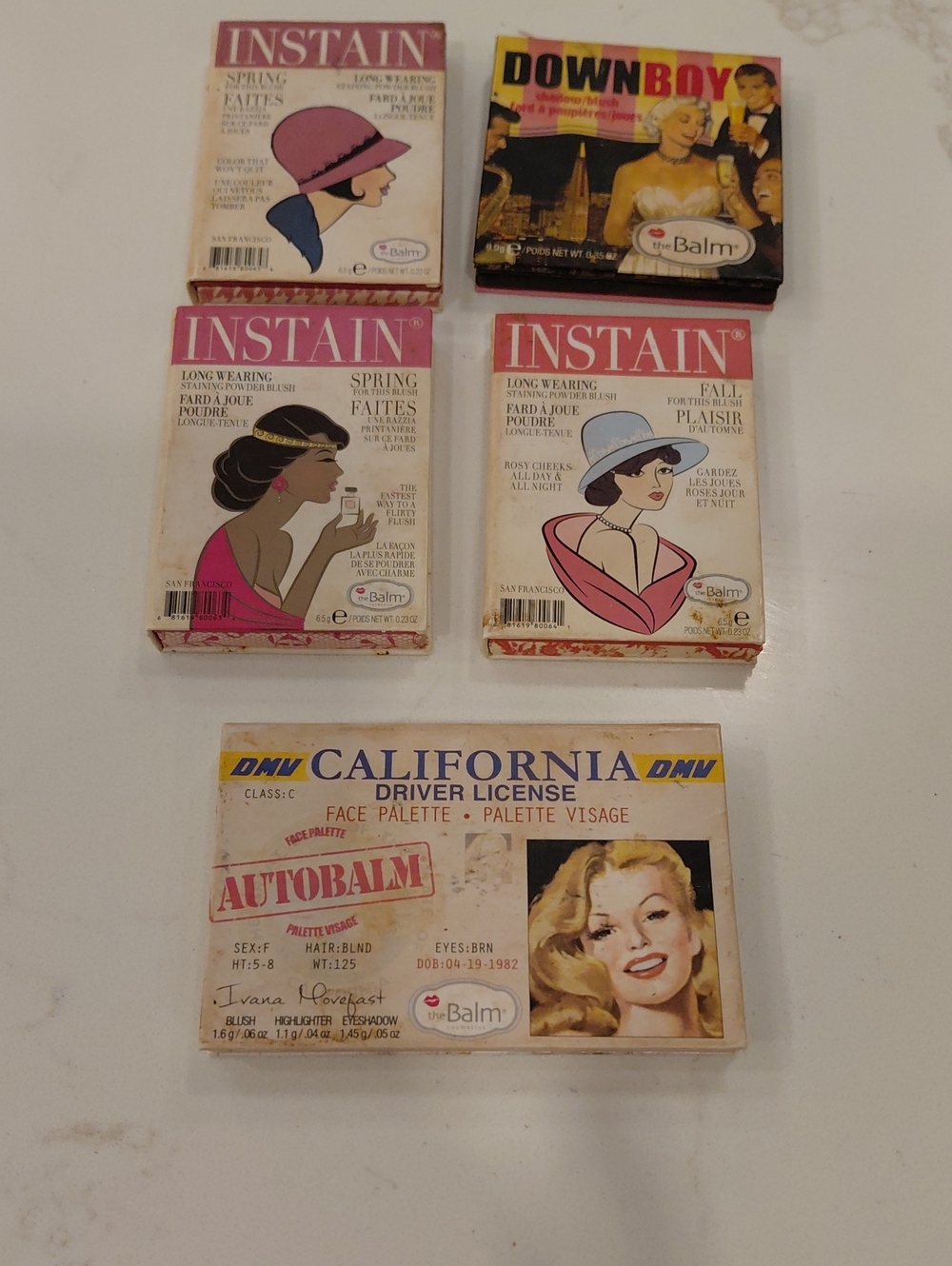 TheBalm Instain & Autobalm Face Palette Set - Pink, Peach, Coral